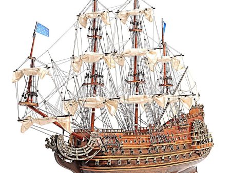 Soleil Royal Royal Sun French Tall Ship Medium Wood Model Sailboat Assembled Cheap