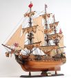 HMS Surprise British Royal Navy Frigate Tall Ship  Portrayed in the Movie Master and Commander Wood Model Sailboat Large With Table Top Display Case For Sale