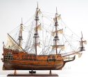 Royal Navy HMS Fairfax of Commonwealth of England Frigate Tall Ship  Wood Model Sailboat Assembled on Sale