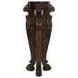 Manor Royal Winged Lion Hand Carved Maconomy Pedestal Hot on Sale