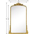 Full Length Antiqued Baroque Style Gold Ornate Dresser Mirror Supply