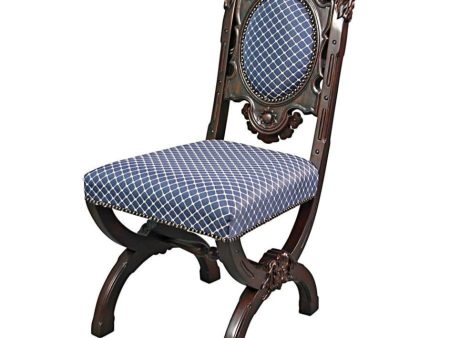 Medieval Gothic English Style Hand Carved Mahogany Dining Chair Online Sale