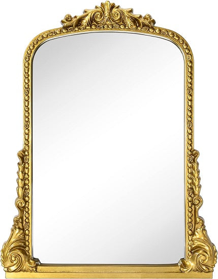 Full Length Antiqued Baroque Style Gold Ornate Dresser Mirror Supply