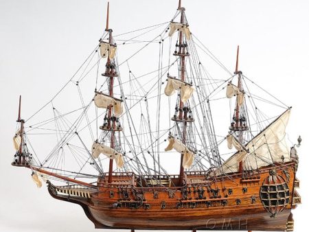 Royal Navy HMS Fairfax of Commonwealth of England Frigate Tall Ship  Wood Model Sailboat Assembled on Sale