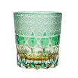 Private Collection Japanese Kiriko Style Delicate Hand Cut and Blown Lead Free Tumbler Crystal Whisky Glass Online Hot Sale