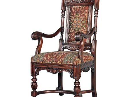 Solid Mahogany Grand Classic Edwardian Dining Armchairs For Discount