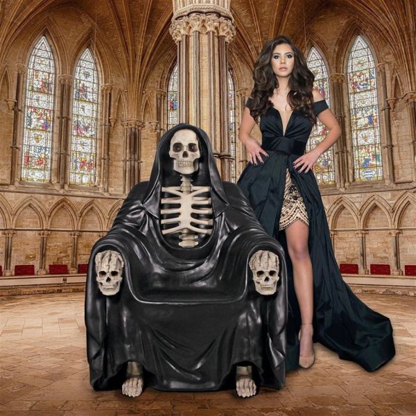 Gothic Throne Chair Seat of Death Grim Reaper Darkness Holloween Sale