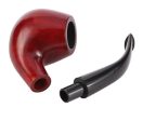 Classic Handmade Red Sandalwood 9 mm Pipe with Accessories For Sale