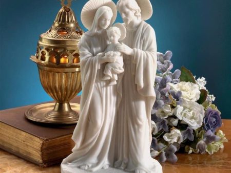 Holy Family Saints Mary Jesus and Joseph Desktop Statue By artist Carlo Bronti For Cheap