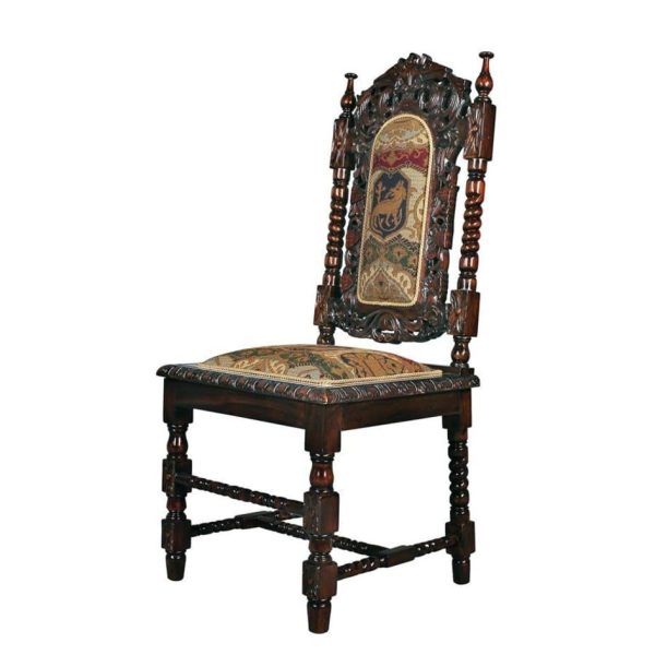 King Charles II Solid Mahogany Dining Side Chairs Online Hot Sale