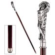 Italian Solid Hardwood Goddess of Love Pewter Walking Stick Collectible Gift Online Hot Sale