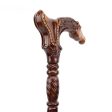 Luxury Race Horse Brown Wood Handle Walking Cane Fashion Gentleman Walking Stick Fashion