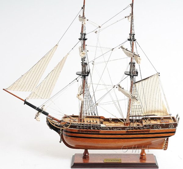 El Cazador The Hunter Spanish brig Tall Ship  Wood Model Sailboat Assembled Hot on Sale