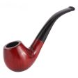 Classic Handmade Red Sandalwood 9 mm Pipe with Accessories For Sale