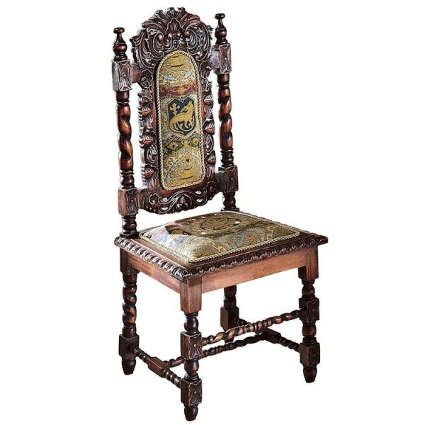 King Charles II Solid Mahogany Dining Side Chairs Online Hot Sale