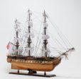 USS Constitution Medium Tall Ship Wood Model Sailboat With Tabletop Display Case Combo Assembled Cheap