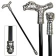 Collectible Gentleman  Walking Stick Empress Lion Head On Metal Shaft Sale