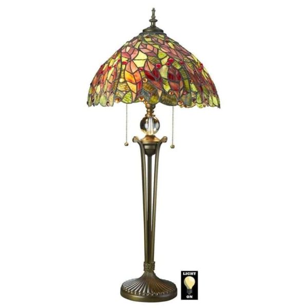 Tiffany-Style Stained Glass Sculptural Floor Lamp Online Sale