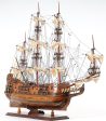 Royal Navy HMS Fairfax of Commonwealth of England Frigate Tall Ship  Wood Model Sailboat Assembled on Sale