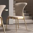 Italian Style Modern Gold Metal Dining Chairs Hot on Sale