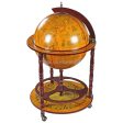 Italian Style Globe Bar Liquor Cabinet With Old World Charm For Cheap