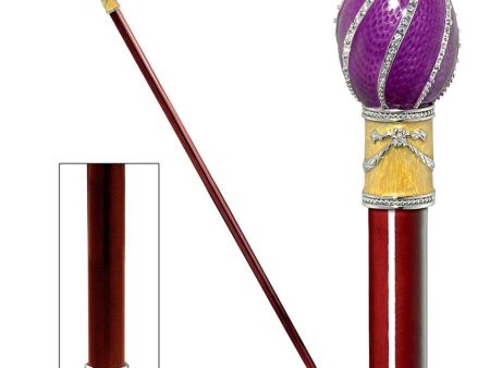 Imperial Solid Hardwood Enameled Elegant Walking Stick Collectible Not intended for Orthopedic use. Cheap