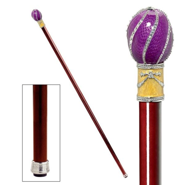 Imperial Solid Hardwood Enameled Elegant Walking Stick Collectible Not intended for Orthopedic use. Cheap