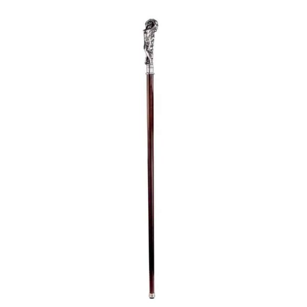 Italian Solid Hardwood Goddess of Love Pewter Walking Stick Collectible Gift Online Hot Sale