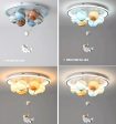 Astronaut With Planets Ceiling LED imming Creative Fashion Design Ceiling Lamp With Remote Control For Kids Rooms Bedrooms Cheap