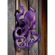 Purple Octopus of the Coral Reef Steampunk Garden Wall Sculpture on Sale