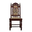 King Charles II Solid Mahogany Dining Side Chairs Online Hot Sale