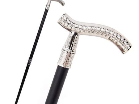 White Flower  Luxury Curve Line Type Walking Cane Fashion Gentleman Walking Stick Cheap