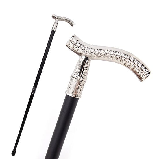 White Flower  Luxury Curve Line Type Walking Cane Fashion Gentleman Walking Stick Cheap