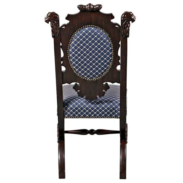 Medieval Gothic English Style Hand Carved Mahogany Dining Chair Online Sale