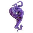 Purple Octopus of the Coral Reef Steampunk Garden Wall Sculpture on Sale