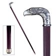 Italian Eagle Solid Hardwood Pewter Walking Stick Collectible Not Intended For Orthopedic use. Supply