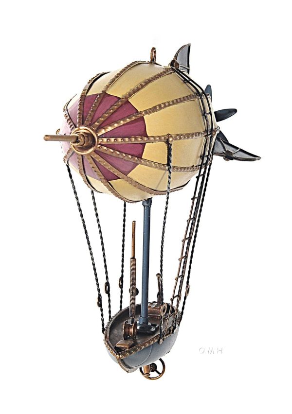 Steampunk Airship Blimp Hot Air Balloon Metal Model Fashion