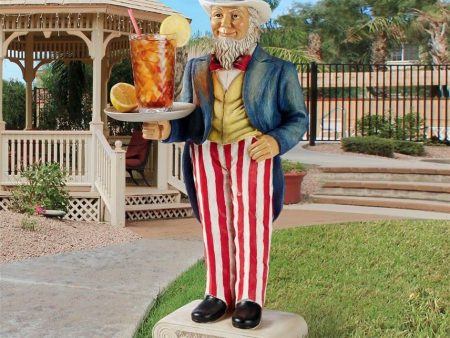 Uncle Sam Yankee Doodle Dandy Statue 4 of July  Patriotic Butler Pedestal Sculptural Table Fashion