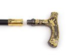 Luxury Gold Black Luxury American Eagle Handle  Walking Cane Fashion Gentleman  Walking Stick Sale