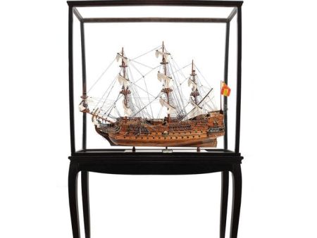 San Felipe Spanish Armada Galleon Large Tall Ship Exclusive Edition Large Wood Model Sailboat Assembled  With Floor Display Case Online Sale