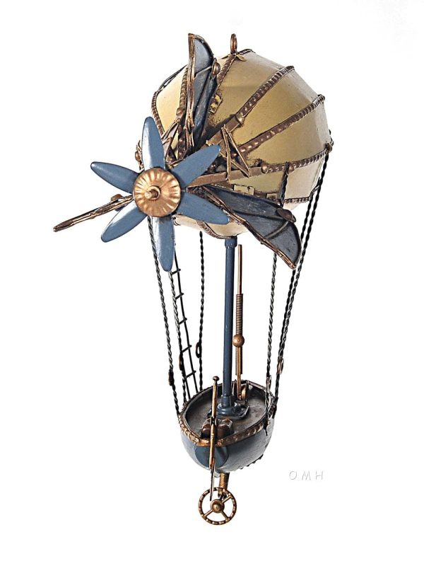 Steampunk Airship Blimp Hot Air Balloon Metal Model Fashion