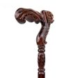 Luxury Lion Handle Hand Curve Walking Cane Fashion Gentleman Wood Walking Stick on Sale