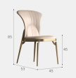 Italian Style Modern Gold Metal Dining Chairs Hot on Sale