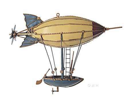 Steampunk Airship Blimp Hot Air Balloon Metal Model Fashion