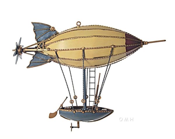 Steampunk Airship Blimp Hot Air Balloon Metal Model Fashion