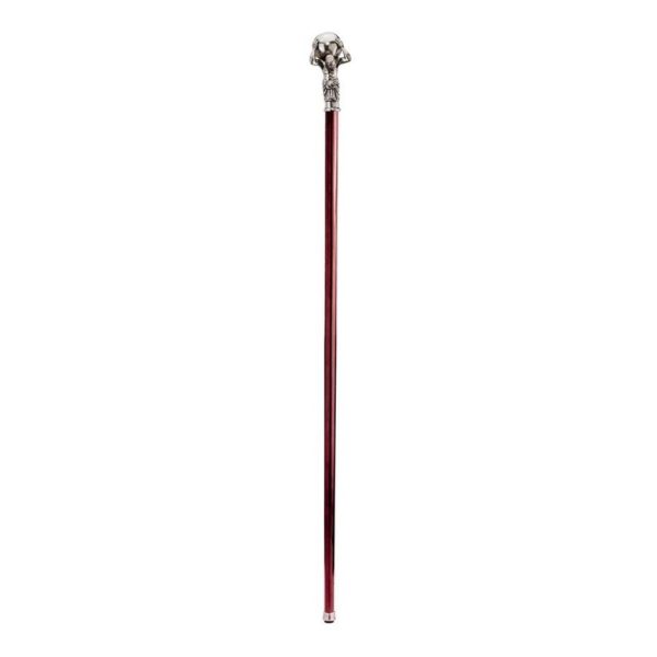 Italian Solid Hardwood Atlas Pewter Walking Stick Collectible Gift Discount