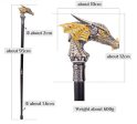 Luxury Gold Black Luxury Dragon Head Handle  Walking Cane Fashion Gentleman  Walking Stick Discount