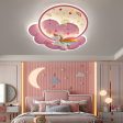 Pink Princess Unicorn Ceiling LED Creative Fashion Design Lamp Dimming with Remote Control For Kids Rooms Bedrooms Hot on Sale