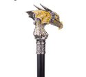 Luxury Gold Black Luxury Dragon Head Handle  Walking Cane Fashion Gentleman  Walking Stick Discount