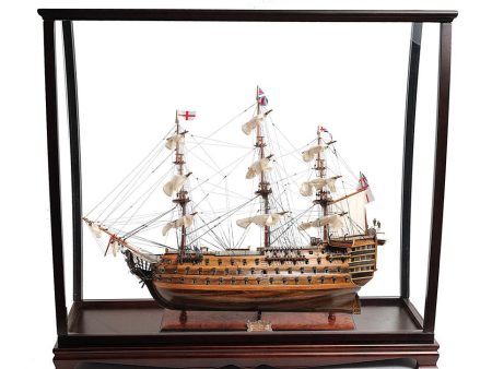 HMS Victory Admiral Nelson Flagship Tall Ship Large Sailboat Exclusive Edition Wood Model Assembled With Table Top Display Case Online Hot Sale